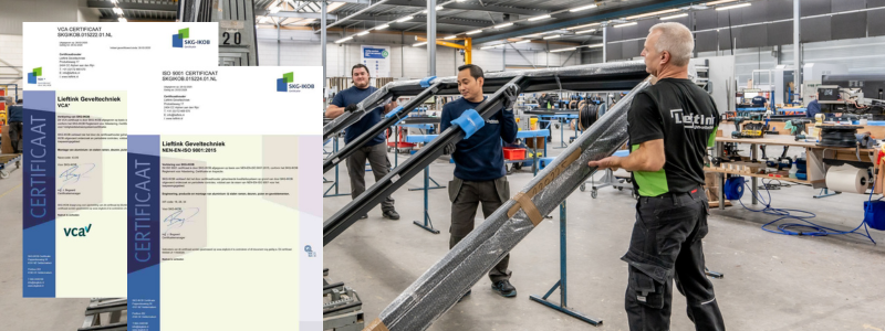 Certificaat Lieftink Geveltechniek